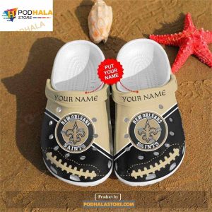 New Orleans Saints Personalized Custom Crocs Clogs Football