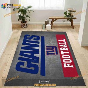 New York Giants Football NFL Area Rug Bedroom Rug Home Decor Floor Decor