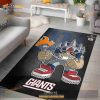New York Giants Rusher NFL Rush Zone Character Area Rug Rugs For Living Room Rug Home Decor