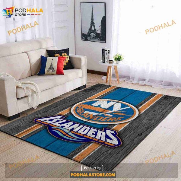 New York Islanders Nhl Team Logo Home Decor Gift Rectangle Area Rug