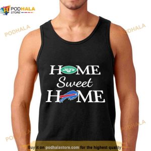 New York J Football And Buffalo Bills Football Home Sweet Home Shirt 2