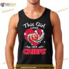 News This Girl Loves Her Kansas City Chiefs Heart Diamond 2023 Shirt