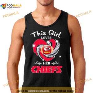 News This Girl Loves Her Kansas City Chiefs Heart Diamond 2023 Shirt