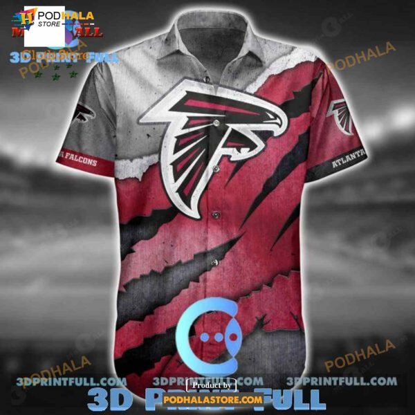NFL Atlanta Falcons Funny 3D NFL Hawaiian Shirt Sport 1