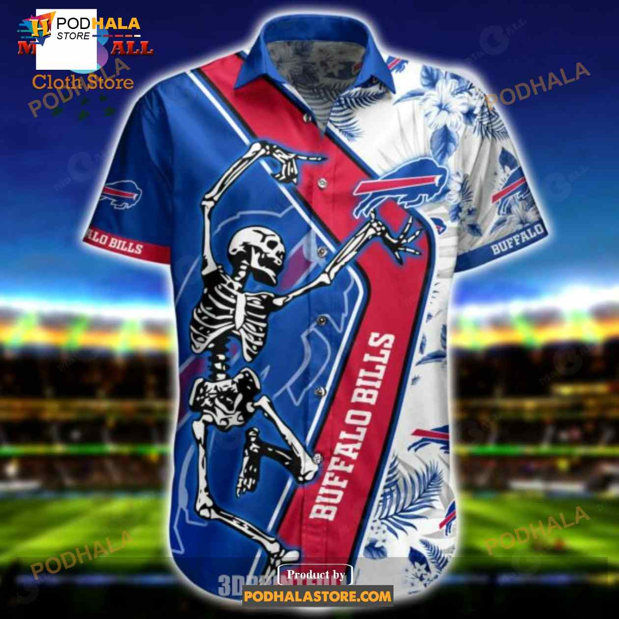 Buffalo Bills NFL Hawaiian Shirt For New Season Fan Made 3D Button