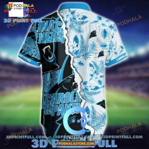 Nfl Carolina Panthers Funny Hawaiian Shirt Short Mickey All Over Print 2