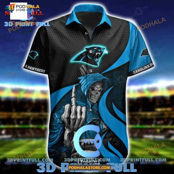 NFL Carolina Panthers Style Trending Model 9 Funny 3D NFL Hawaiian Shirt