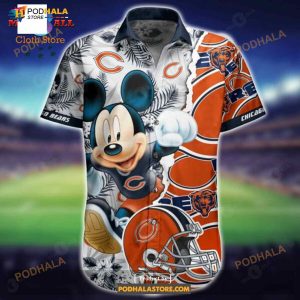 Chicago Bears Sport Hawaiian Shirt NFL Teams Black Gift For Men