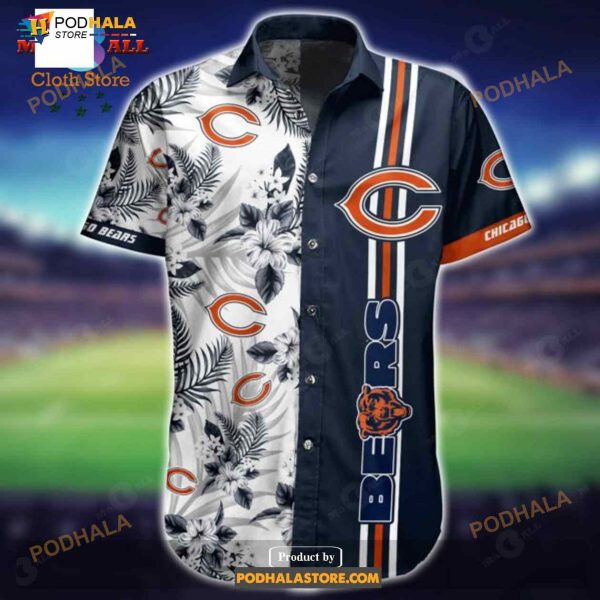 NFL Chicago Bears Funny 3D NFL Hawaiian Shirt For Fans 2