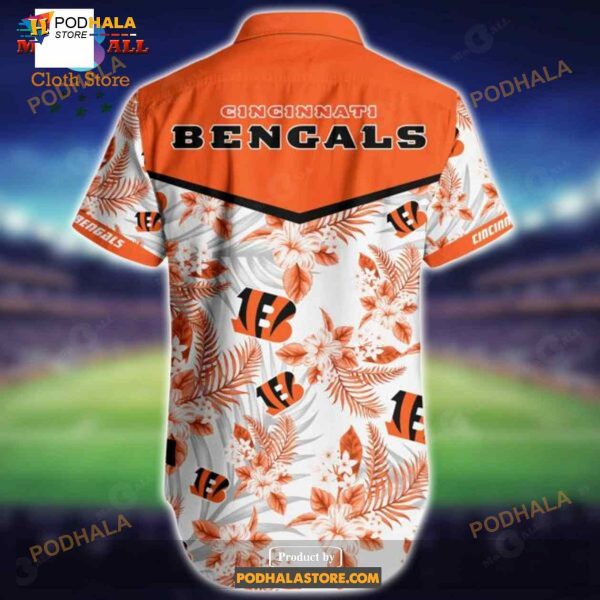 NFL Cincinnati Bengals Funny 3D NFL Hawaiian Shirt Kingkong Godzilla