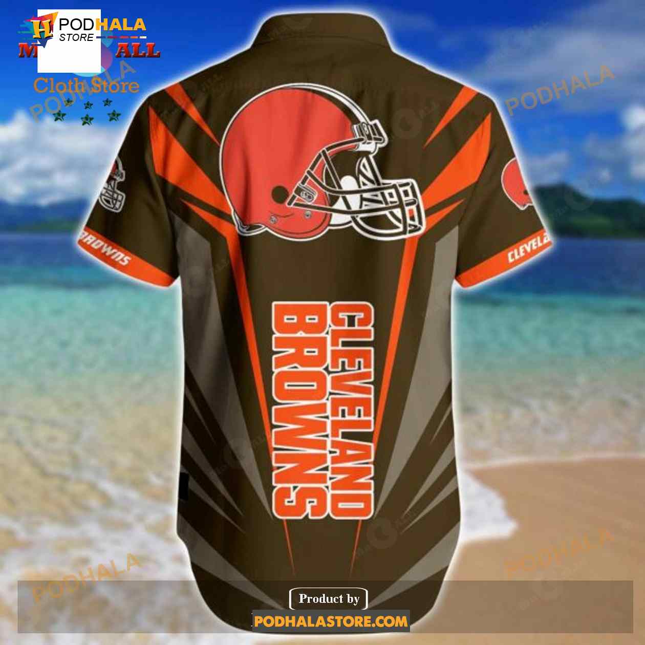 NFL Cleveland Browns Funny 3D NFL Hawaiian Shirt Cool Like - Bring