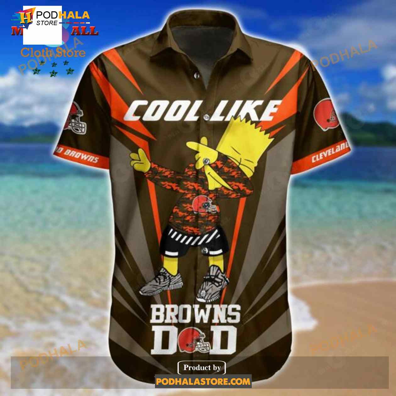 Cleveland Browns NFL Hawaiian Shirt Tropical Patterns Printed Beach Shirts  - Bring Your Ideas, Thoughts And Imaginations Into Reality Today