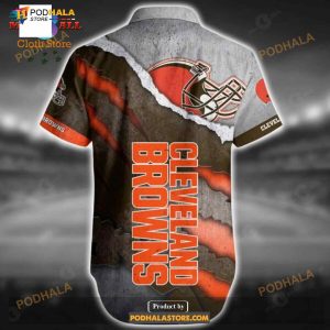 Nfl Cleveland Browns Funny Hawaiian Shirt Short For Fans 02 2