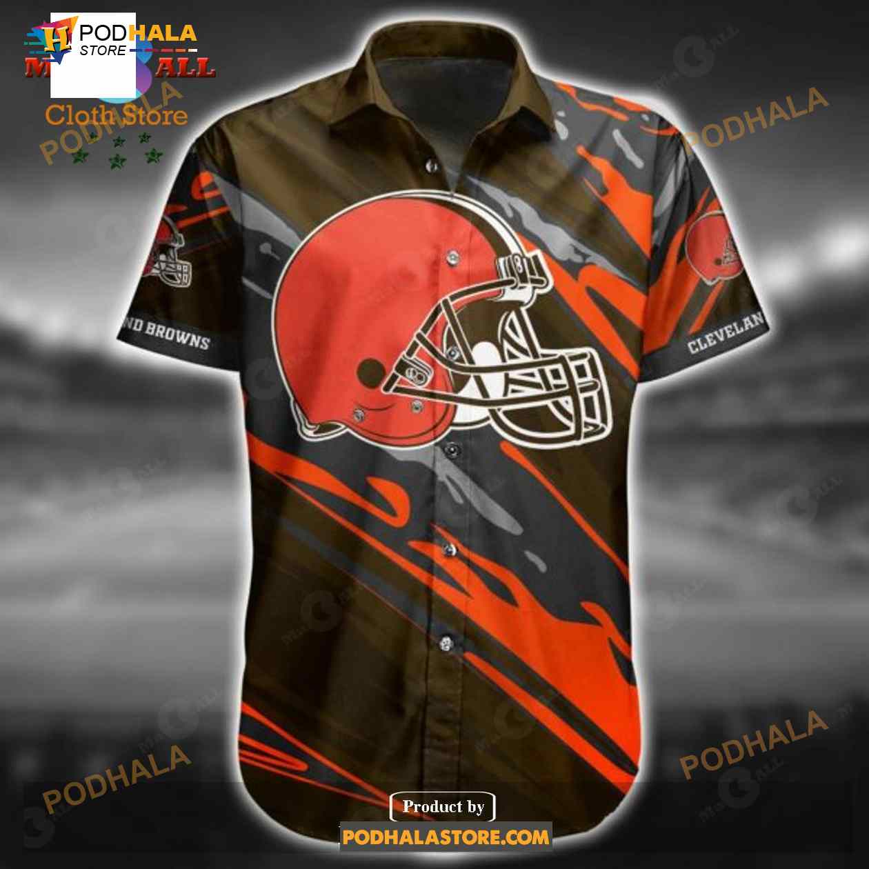 NFL Cleveland Browns Funny 3D NFL Hawaiian Shirt For Fans - Bring Your  Ideas, Thoughts And Imaginations Into Reality Today