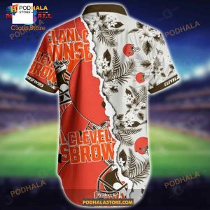 Nfl Cleveland Browns Funny Hawaiian Shirt Short Summer 02 2
