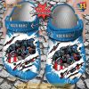 NFL Crocs Carolina Panthers Mascot Ripped Flag Crocs Clog Shoes