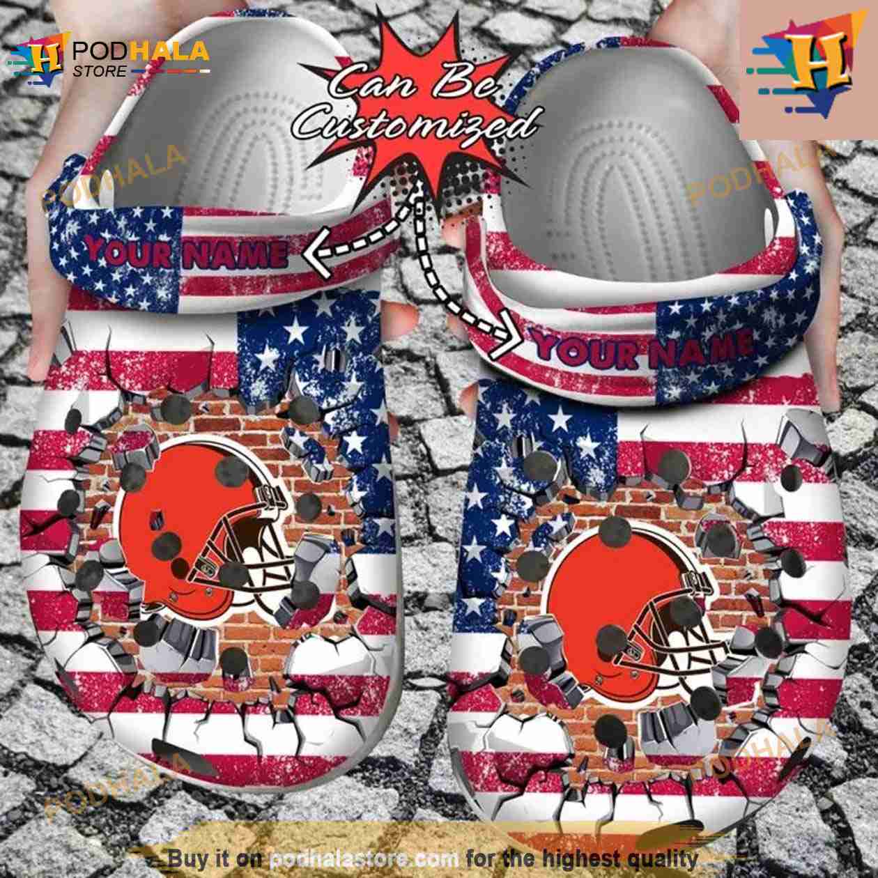 Cleveland Browns Grateful Dead Classic Crocs Clog Shoes Comfortable Water -  T-shirts Low Price