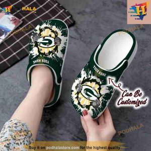 Nfl Crocs Green Bay Packers Hands Ripping Light Crocs Clog Shoes 2
