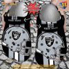 NFL Crocs Las Vegas Raiders Team Helmets Crocs Clog Shoes