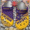NFL Crocs Minnesota Vikings Polka Dots Colors Crocs Clog Shoes