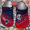 NFL Crocs New England Patriots Polka Dots Colors Crocs Clog Shoes