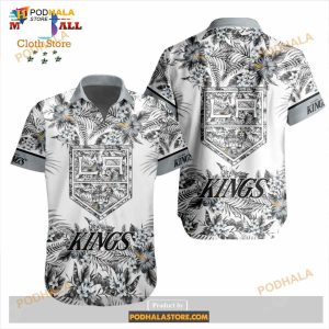Nhl Los Angeles Kings Flowers Trending Style Special Design Button Funny Hawaiian Shirt 2