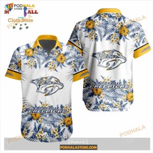 Florida Panthers Floral Button Down Shirt