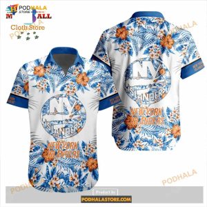 Nhl New York Islanders Flowers Trending Style Special Design Button Funny Hawaiian Shirt 2