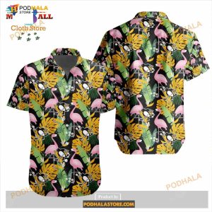 Nhl Pittsburgh Penguins Crane Bird Special Design Button Funny Hawaiian Shirt 2
