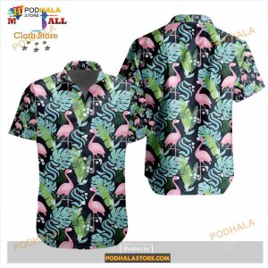 Nhl Seattle Kraken Crane Bird Special Design Button Funny Hawaiian Shirt 1