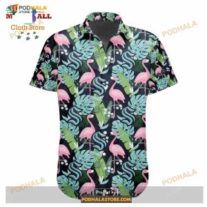 Nhl Seattle Kraken Crane Bird Special Design Button Funny Hawaiian Shirt 2