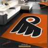 Nhl Spirit Philadelphia Flyers Team Logo Area Rug Living Room Rug Home Decor Gift