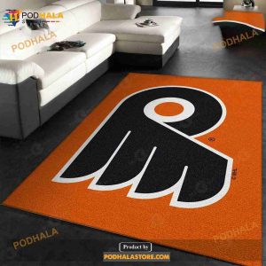 Nhl Spirit Philadelphia Flyers Team Logo Area Rug Living Room Rug Home Decor Gift