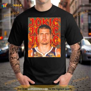 Nikola Jokic Fire Photo Shirt