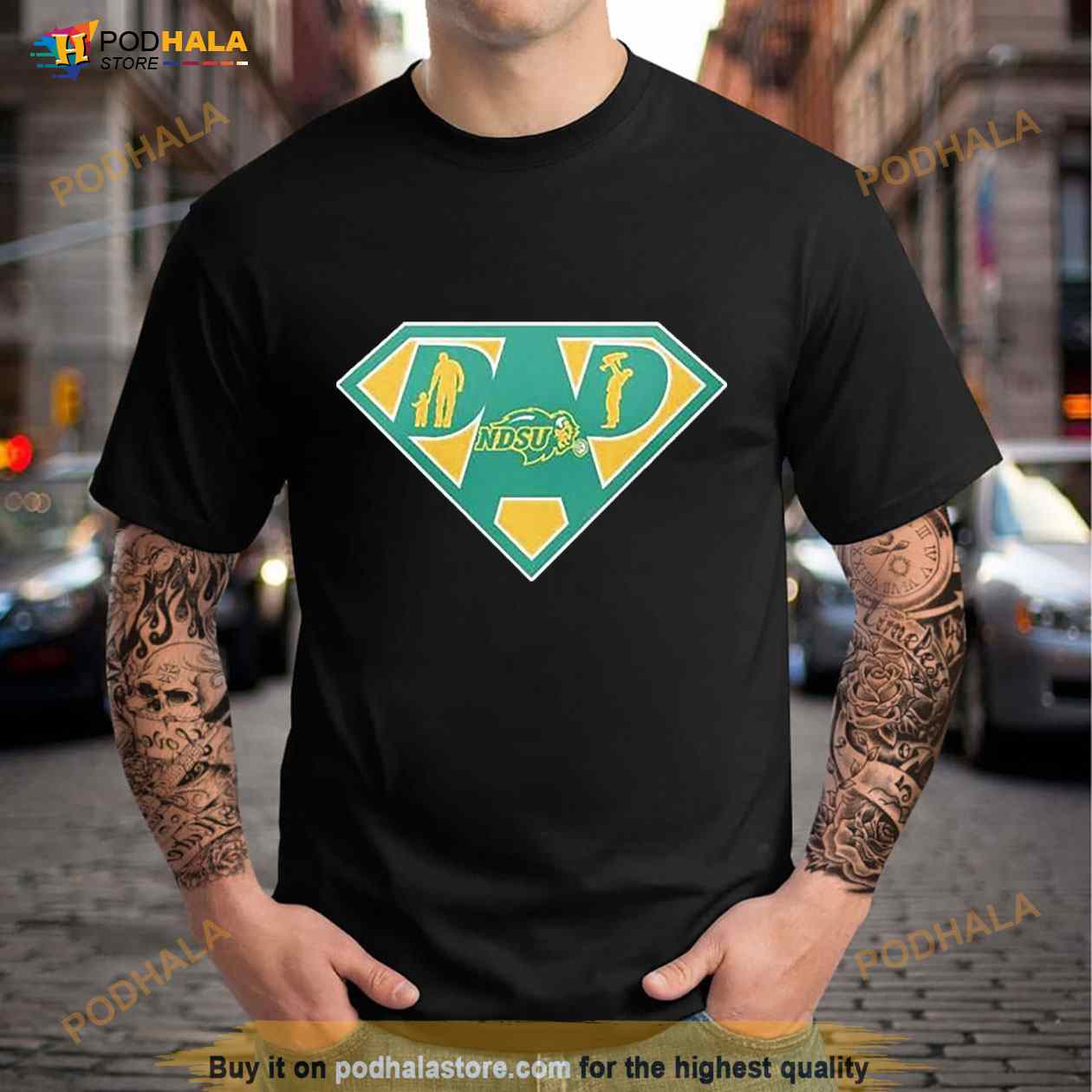 North Dakota State Bison Super Dad Shirt North Dakota State Bison Super Dad Shirt