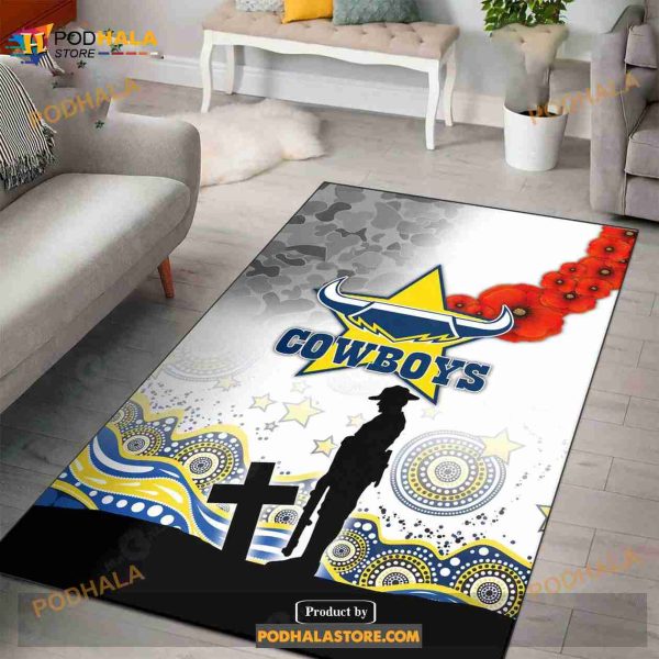 Nrl Miami Dolphins Anzac Day Living Room And Bedroom Rug Limited Edition