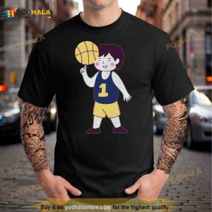 number 1 basketball player cartoon Shirt