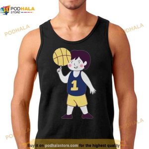Number 1 Basketball Player Cartoon Shirt 3