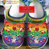 Nurse Pattern Hippie 3D Crocs, Funny Crocs