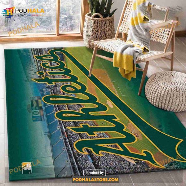 Oakland Athletics Wincraft Area Rug Carpet Living Room Rug