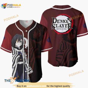 Obanai Iguro Kimetsu Anime 3D Baseball Jersey Shirt