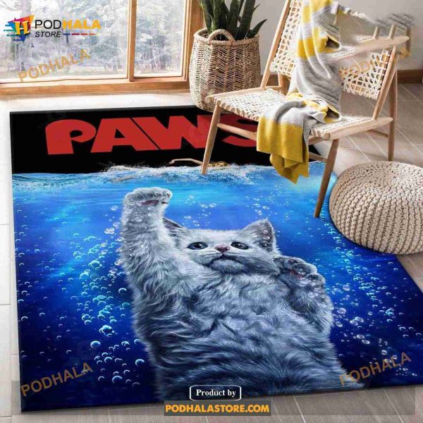 Ocean Monster Cat Terror Area Rug Carpet Living Room Rug Home Decor Gift