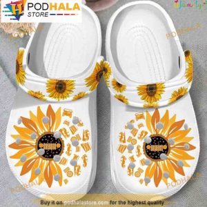 Offroader Sunflower 3D Crocs, Funny Crocs