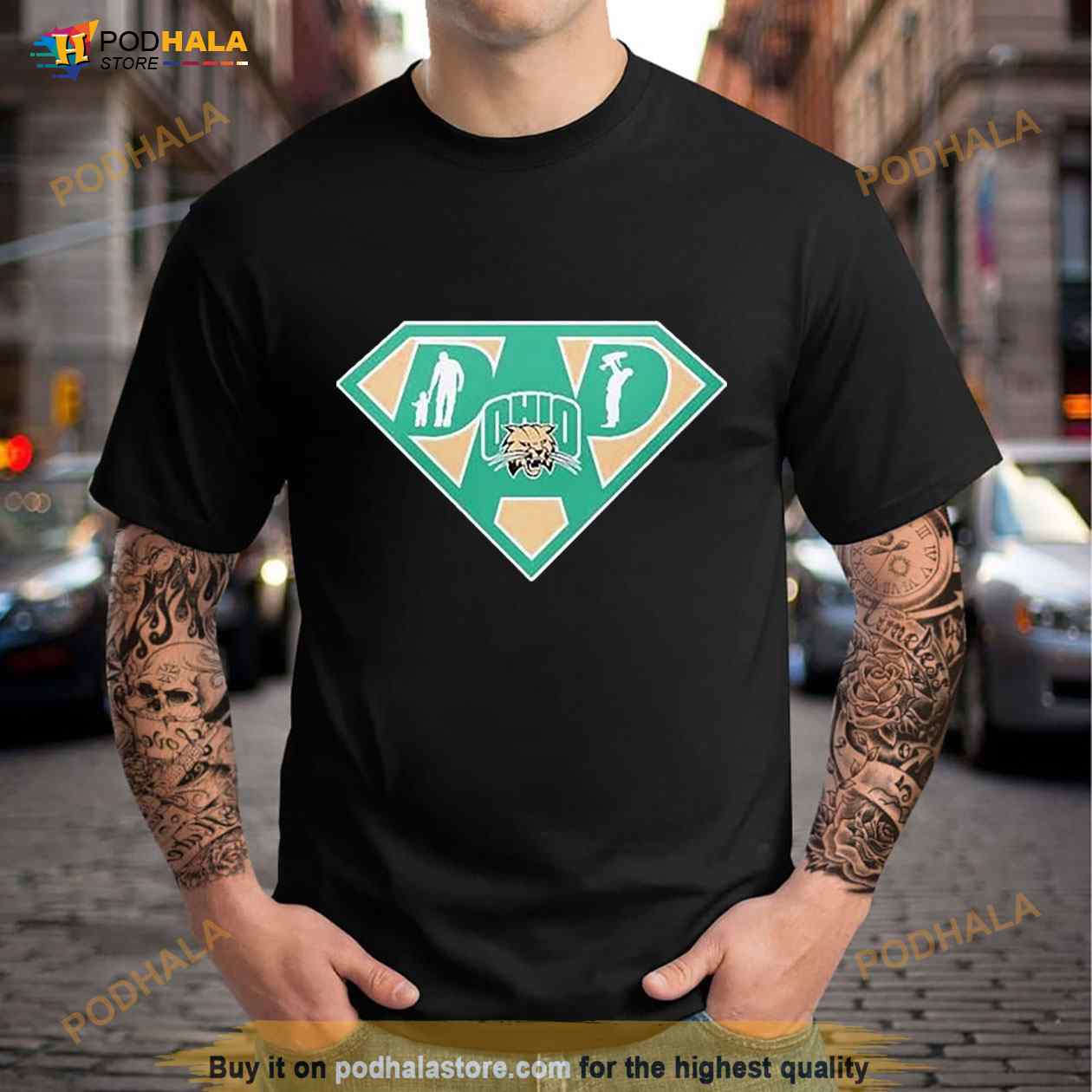 Ohio Bobcats Super Dad Shirt Ohio Bobcats Super Dad Shirt