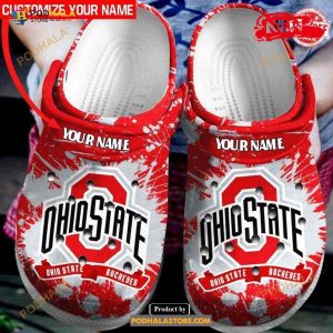 Ohio State Buckeyes Football Ncaa Gift Comfy Footwear For Fan Crocs Clog Shoes