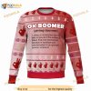 Ok Boomer Mean Ugly Christmas Sweater Unisex Holiday, Funny Xmas Gifts
