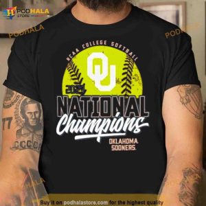 Oklahoma Sooners 2023 Ncaa Softball Women's College World Series Champions Overlay T Shirt 2