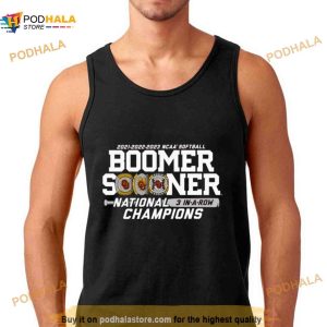 Oklahoma Sooners Blue 84 Unisex Three Peat Ncaa Softball Women's College World Series Champions Shirt 3