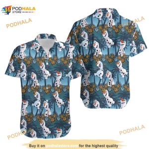 Olaf Frozen Disney Hawaiian Shirt, Disney Olaf Aloha Shirt