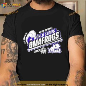 Oma Frogs Tcu Horned Blue 84 2023 Ncaa Men’s Baseball College World Series Shirt